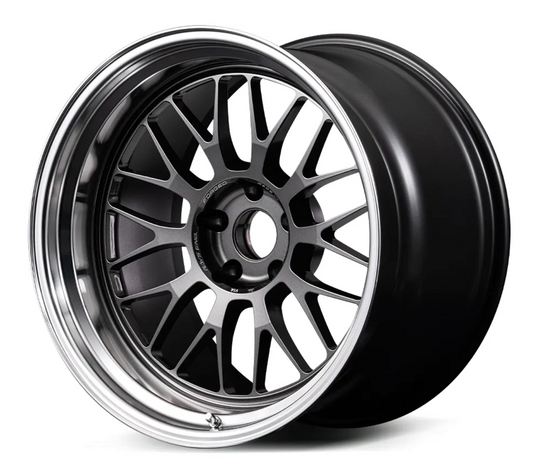 Volk Racing 21A Wheel - 18x10.0 -25 5x100 (LL Rim, Face-3) - Dark Gunmetal / Rim DC