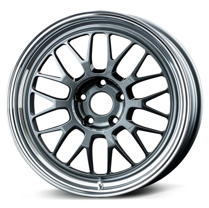 Volk Racing 21A Wheel - 18x8.5 +34 5x100 (S Rim, Face-1) - Dark Gunmetal / Rim DC