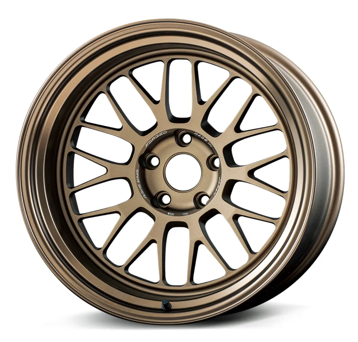 Volk Racing 21A Wheel - 18x8.5 +34 5x100 (S Rim, Face-1) - Bronze Almite