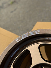 Volk Racing TE37XT M-Spec 17x8.5 Bronze - VOLK RACING lettering rim detail